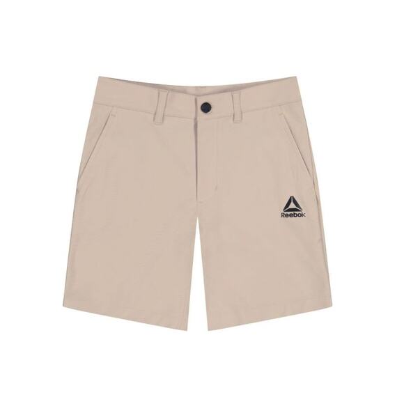 NEW Reebok Boy's Athletic Shorts Medium 8 Victory Dress Short Tan/Beige Tapered - Picture 2 of 5